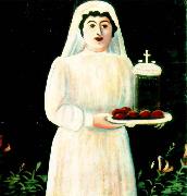 Niko Pirosmanashvili, A Woman Carrying Easter Eggs